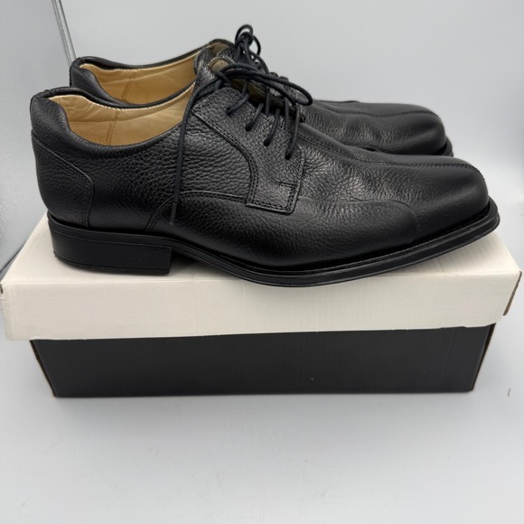 Studio Belvedere Bay Bridge Mens Black Leather Bicycle Toe Dress Shoes 10.5 EEE main image 6